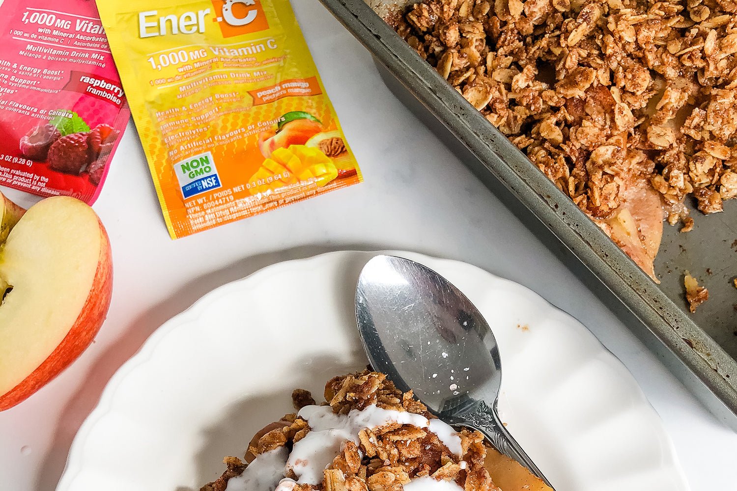 LOW SUGAR Apple Crumble Cups – Ener-Life - Natural Health Supplements