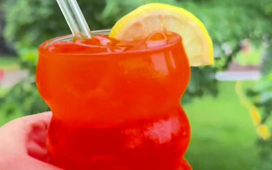 Burning Sunset Stacked Tea