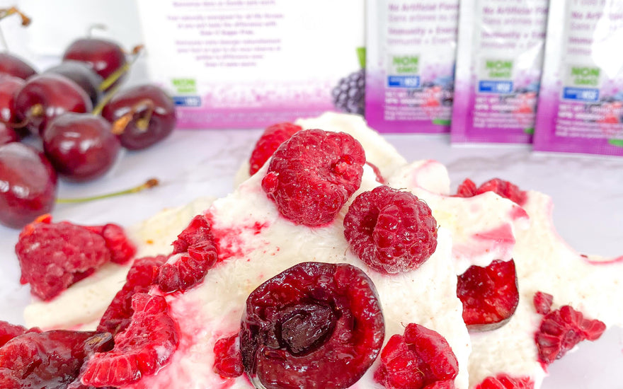 Sugar-Free Frozen Berry Bark