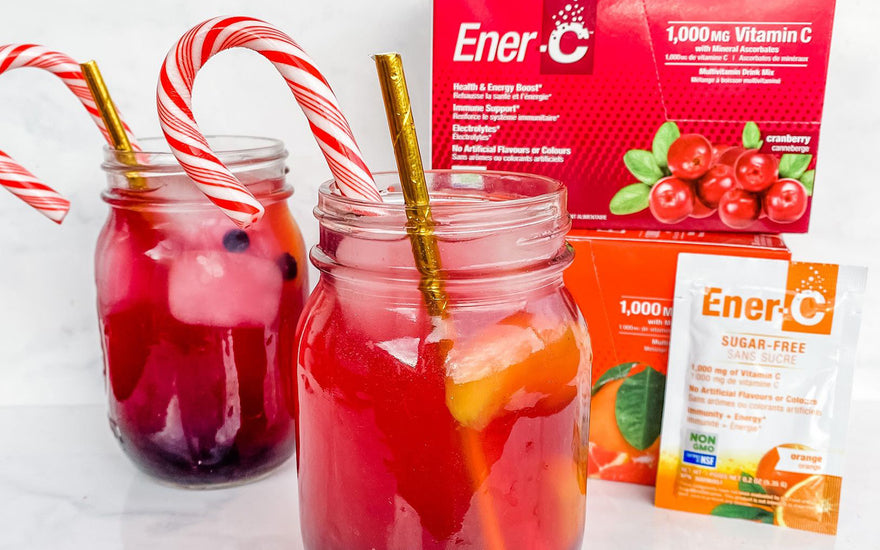 Festive & Immune-Boosting Berry-Peach Spritzer