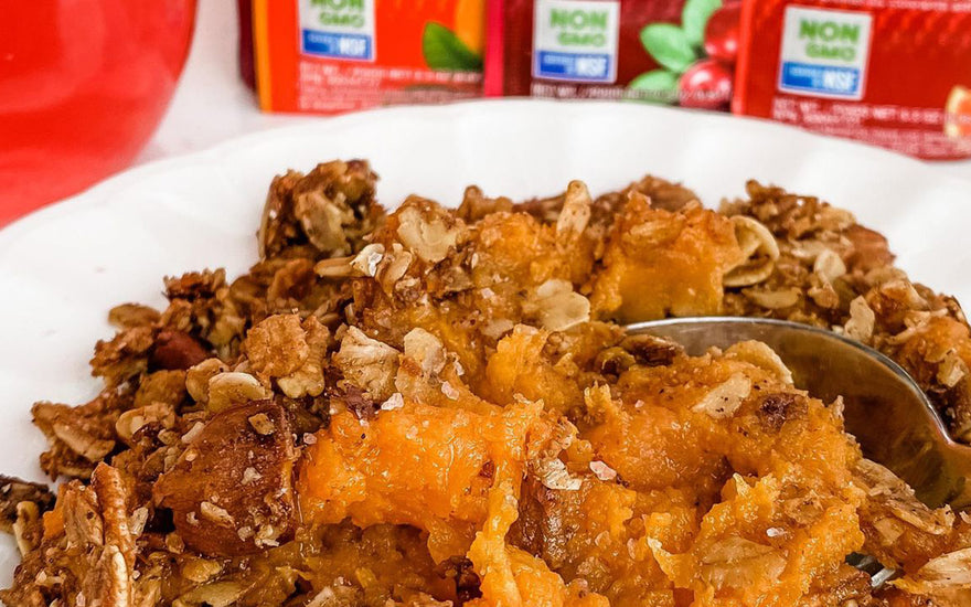 HEALTHY HOLIDAY SWEET POTATOES