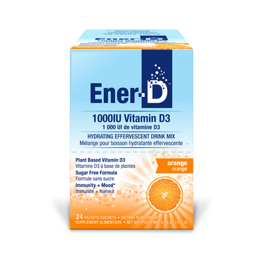 Ener-D+ Vitamin D Drink Mix | 1,000 IU of Vitamin D3