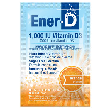 Ener-D+ Vitamin D Drink Mix | 1,000 IU of Vitamin D3
